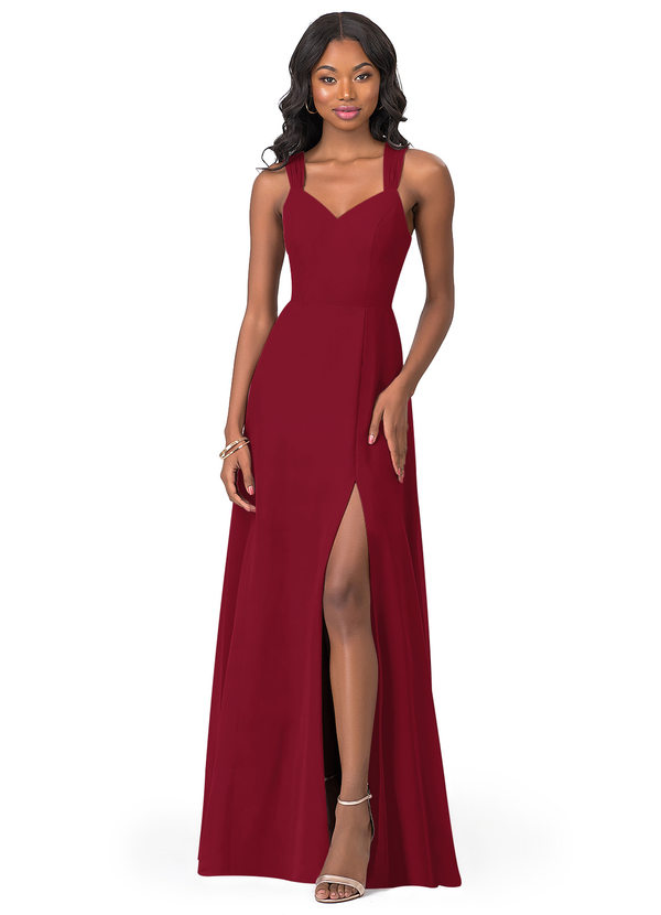 Burgundy Azazie Jane Bridesmaid Dresses | Azazie