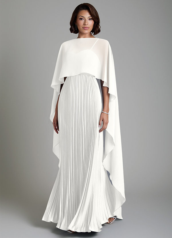 Micah Vestidos de dama de honor Vestido Blanco de Satén Elástico de Línea A Convertible con Corsé image1