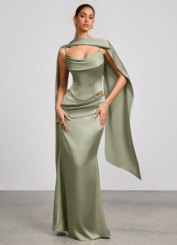 Abito Lungo Dusty Sage Calista image1