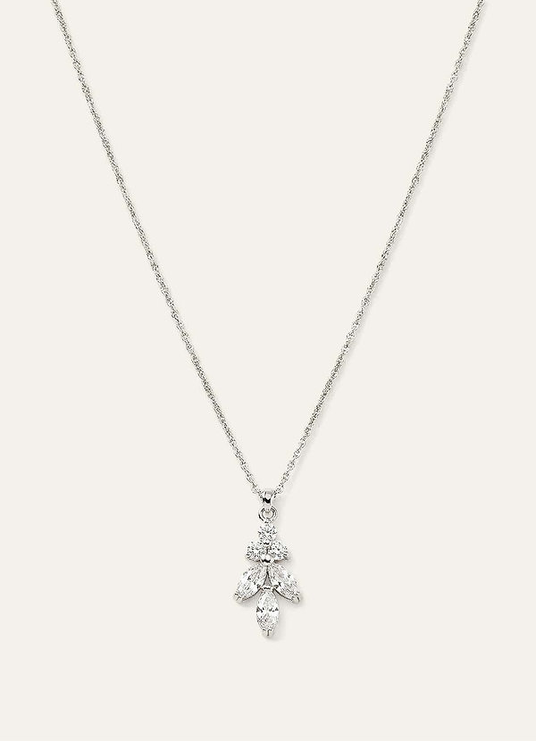 Klee-Tropfen-Halskette front