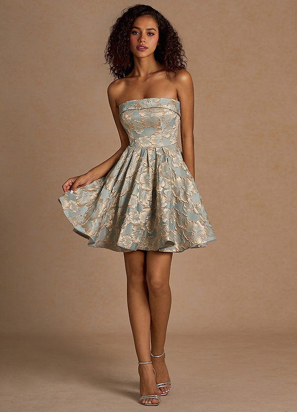 Una Blau Minikleid image1
