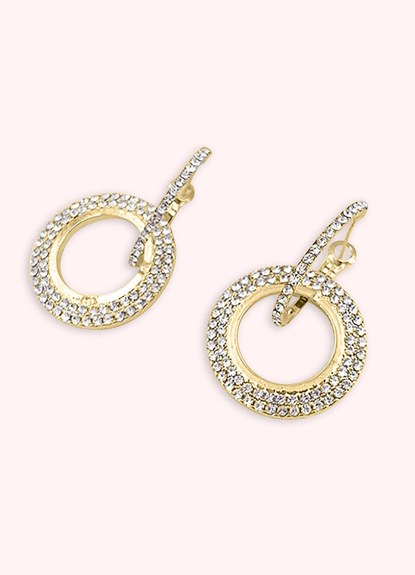 back Glittering Hoops