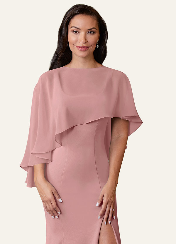 front Azazie Abrigo De Gasa Wren De Colores A Juego