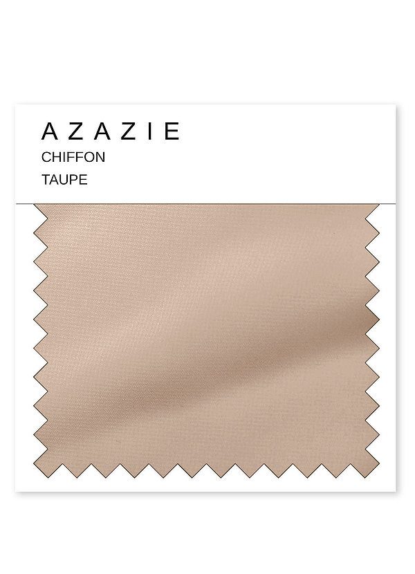 front Échantillon de mousseline Azazie Taupe
