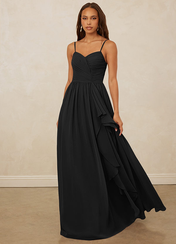 Christian Siriano Bridal for Azazie 1004 Bridesmaid Dresses Pleated Drape Chiffon A-line Dress image1