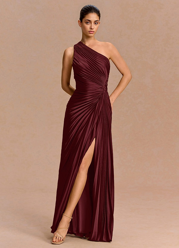 Zelie Wine Maxi Dress image1