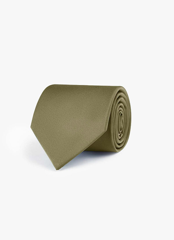 front Stretch Satin Wide Tie