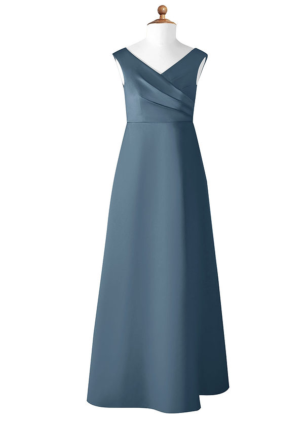 Vestidos Largos Para Damas De Honor Junior Con Hombros Descubiertos Crepúsculo main image 1