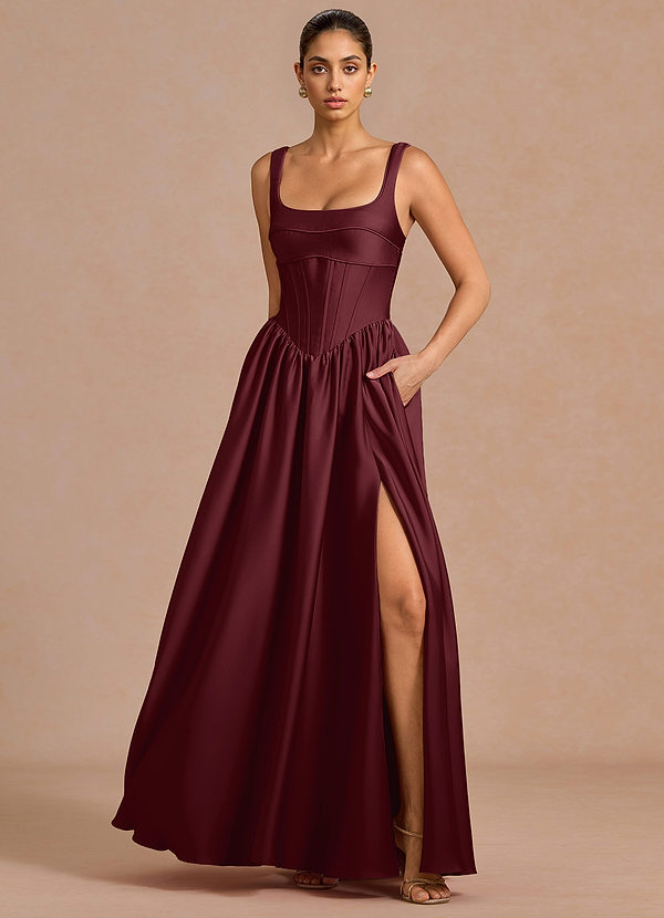 Abito Maxi Vino Lucretia image1