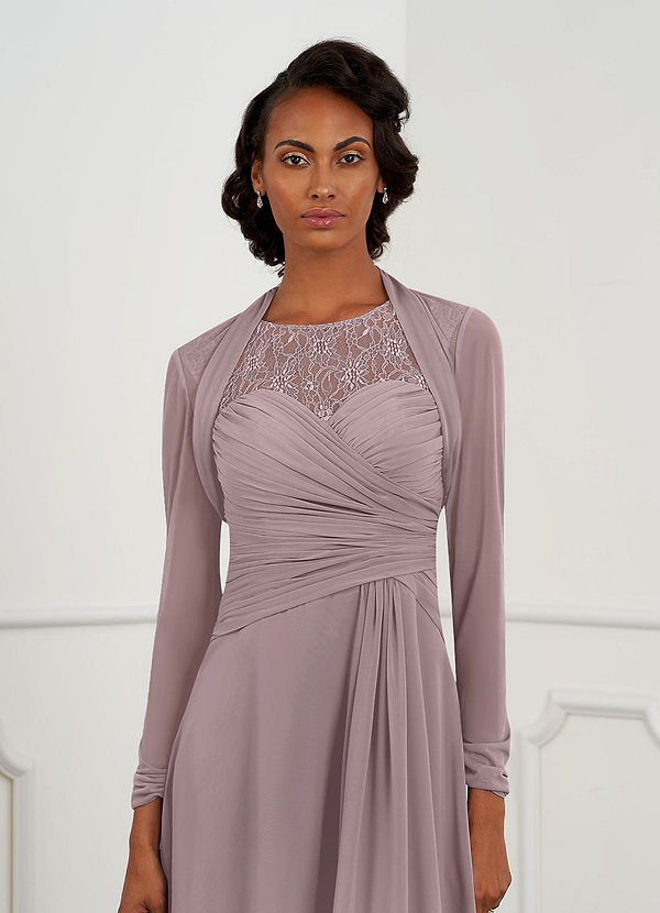 front Azazie Matchande Färg Shyann Mesh Wrap