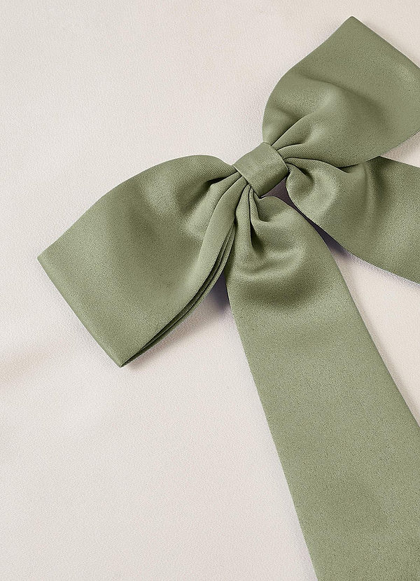 front Matching Color Bow Hair Clip