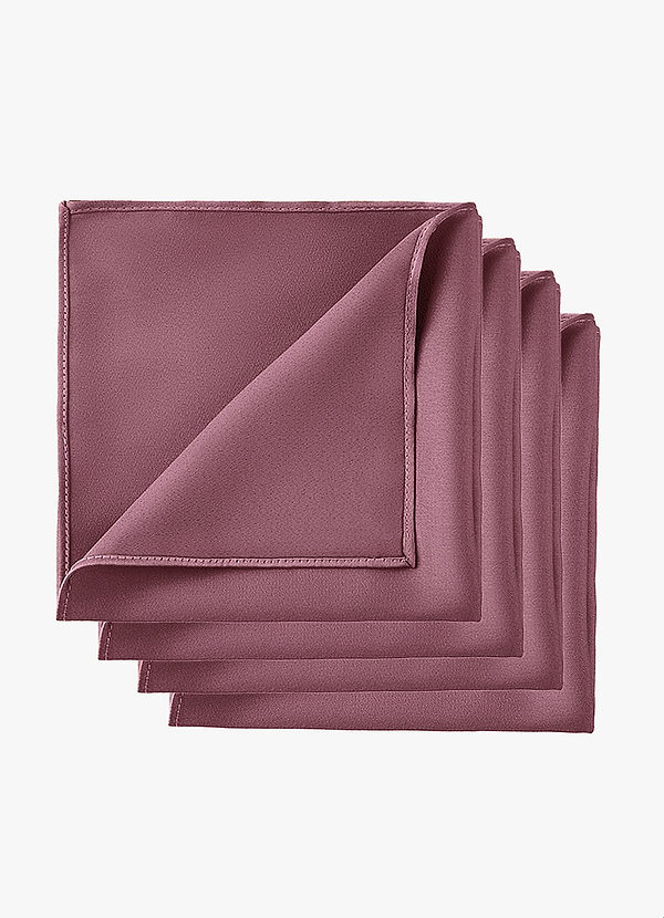 front Set mit 4 passenden Einstecktüchern aus Stretch-Satin für Trauzeugen
