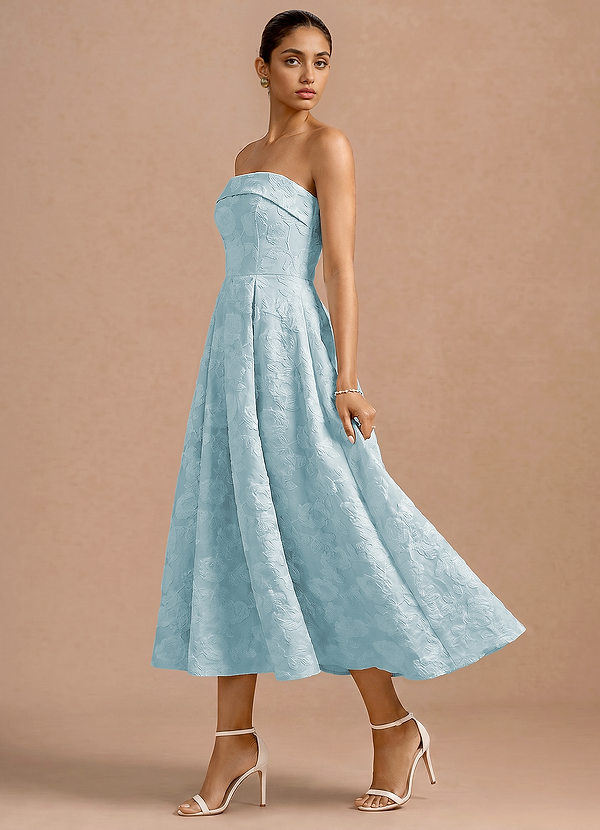 Clementine Pale Blue Midi Dress image1