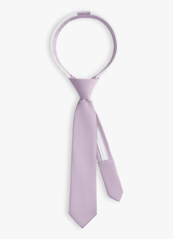 front Vorgebundener Anzug aus mattem Satin für Jungen