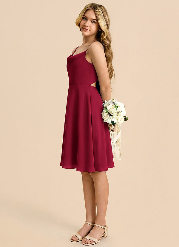 Azazie Shale Klä av A-Line i Chiffong Rosett image1