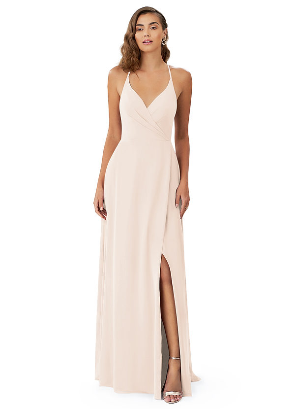 Easy Listening Blush Cold-Shoulder Wrap Maxi Dress