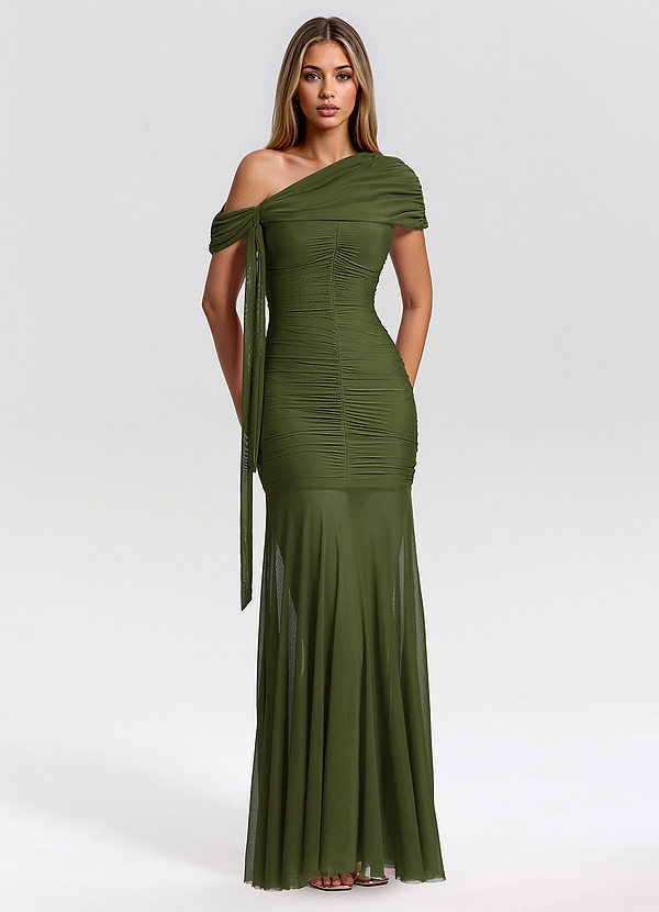 Kleid Valeraine Olivgrün image1