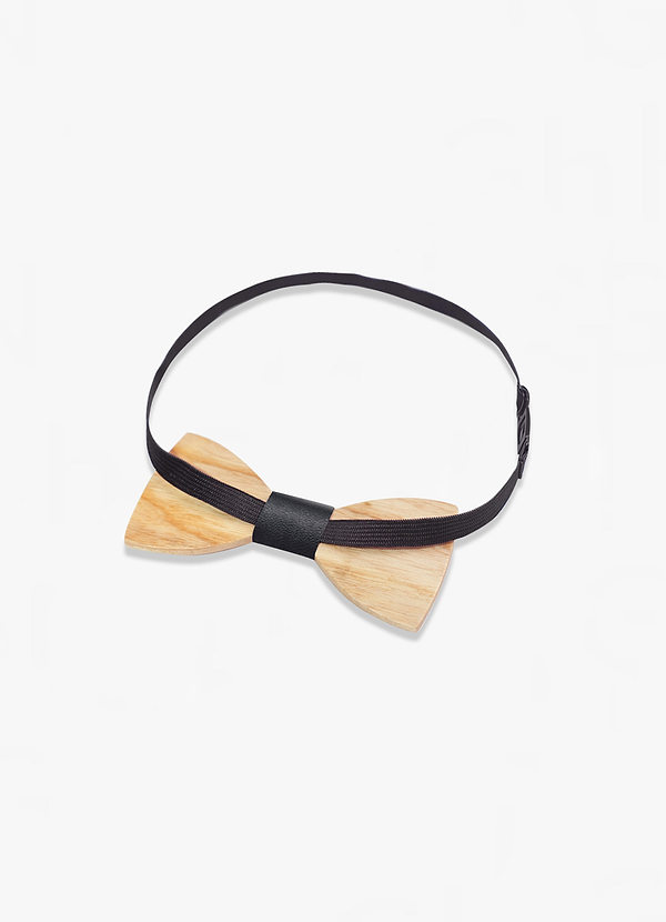 back Light Wooden Bow Tie