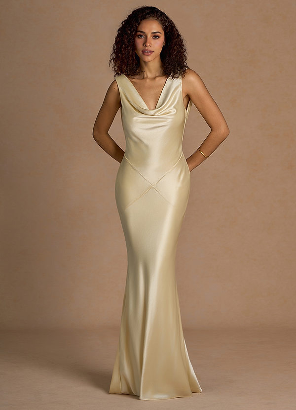 Kastra Lemon Sorbet Open Back Maxi Dress image1