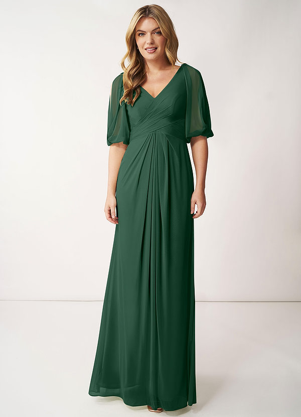 Dark Green Azazie Noelia Bridesmaid Dresses | Azazie