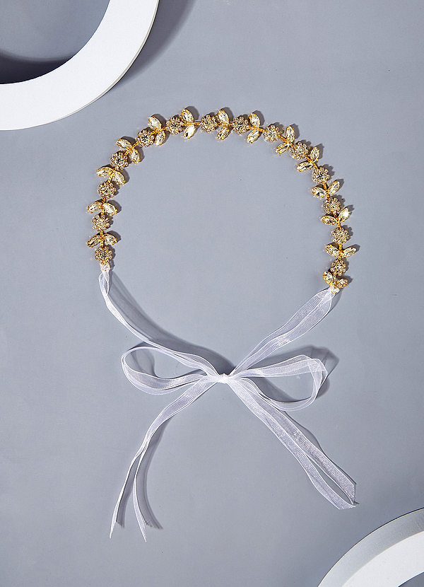 front Delicate Leafy Charm Headband