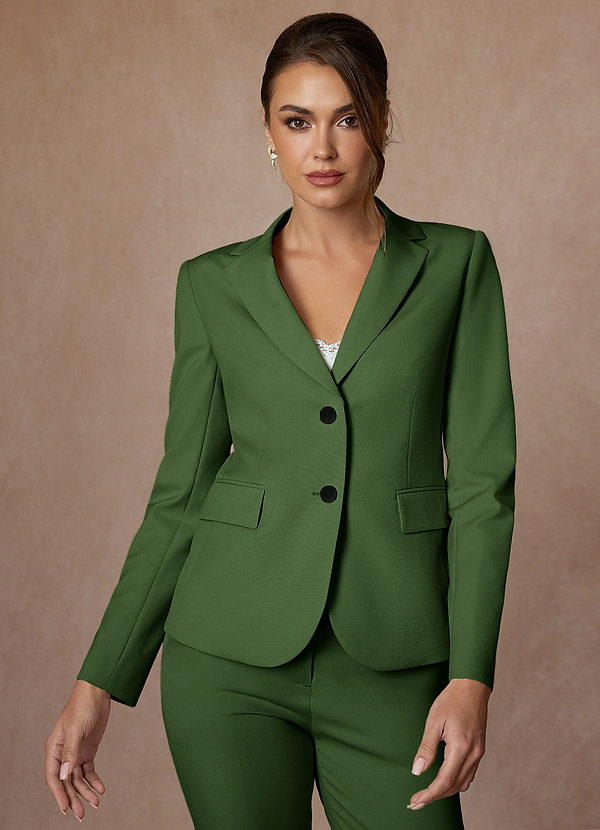 front Whitney Oliwa Marynarka Ze Stretchem Strukturalnym