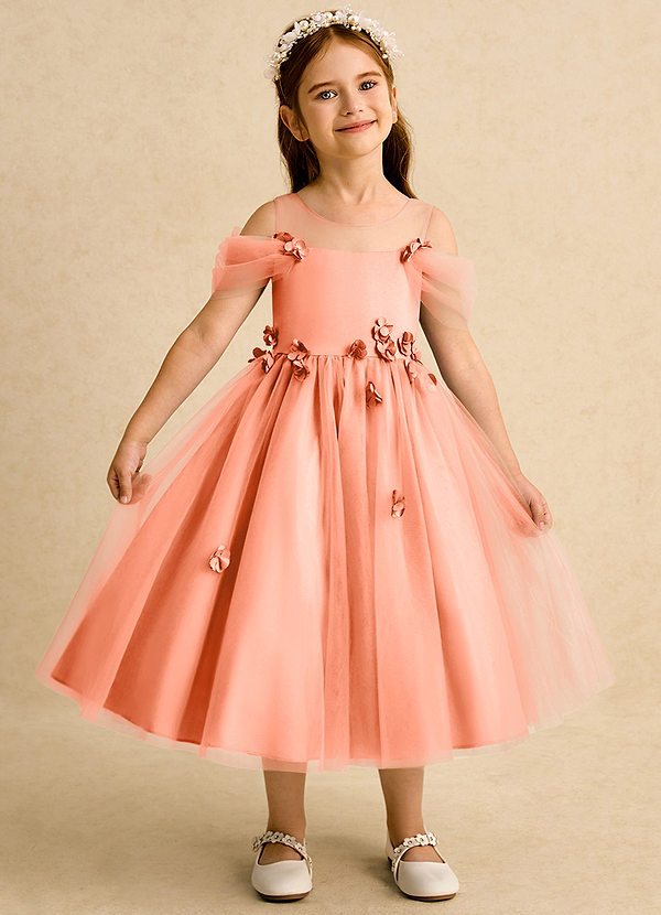 Azazie Juni Klänningar för brudeflicka Klänning Balklänning i Tyll Plisserad image1