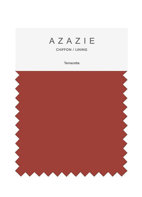 front Azazie Terracotta Bridal Party Swatches