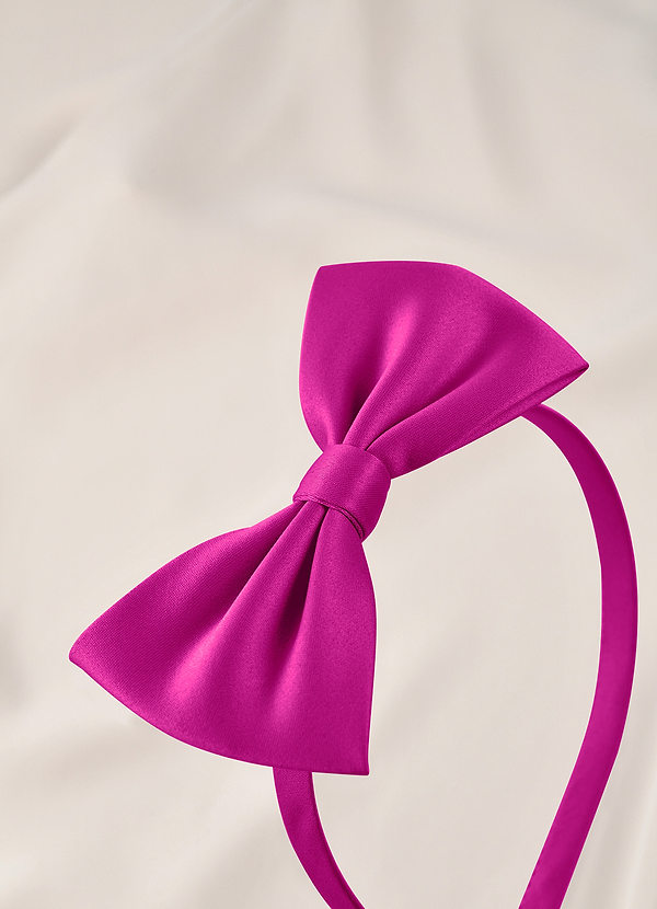 front Junior brudtärna satinhårband