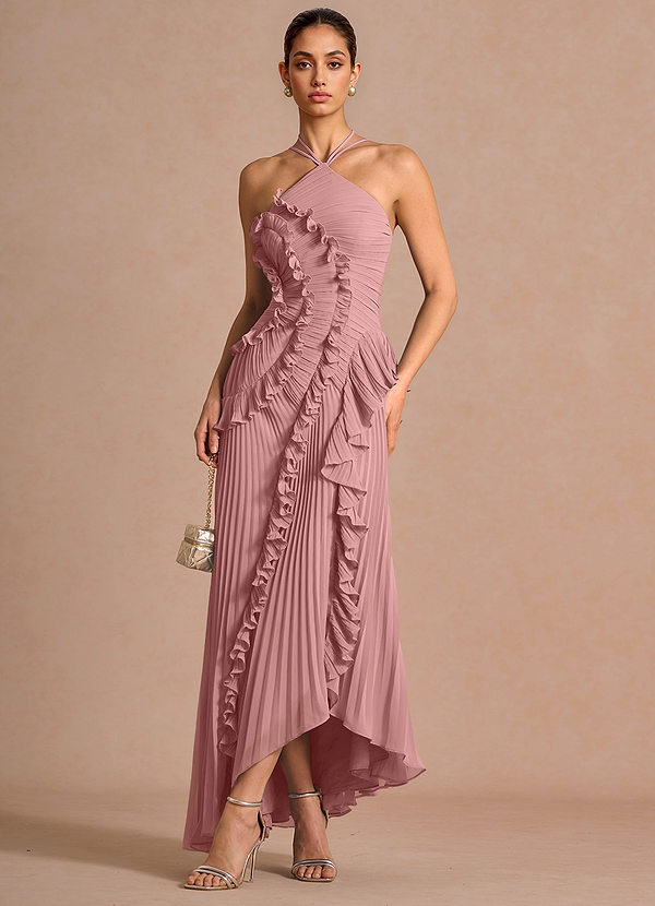 Maxi jurk Hatsu Lichtroze image1