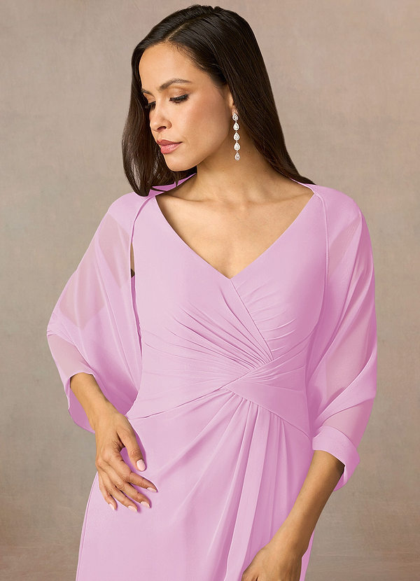front Azazie Coprispalle In Chiffon Sarah In Colore Abbinato
