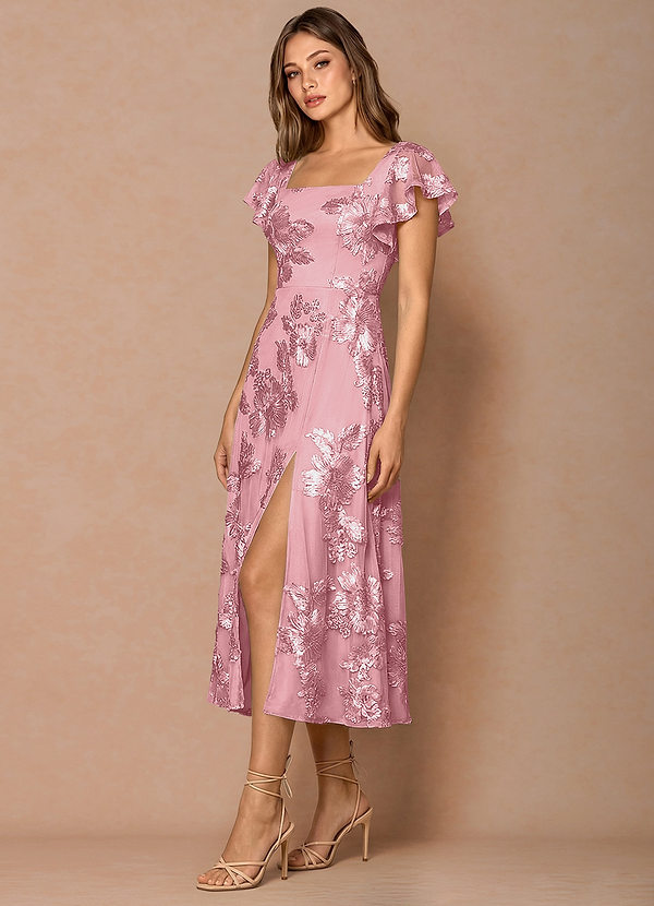 Talia Pink Midi Dress image1