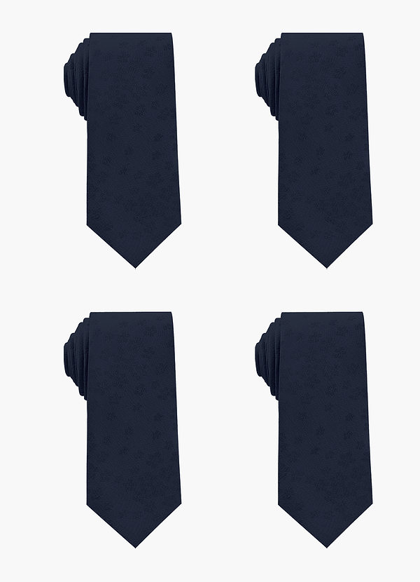 front Jacquard Skinny Tie Set – 4 Pieces