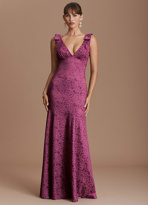 Linda Plum Purple Maxi Dress image1
