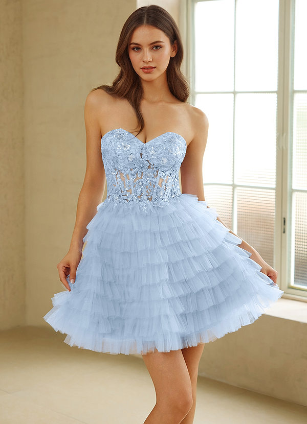 Elarisse Blauw Mini-jurk image1