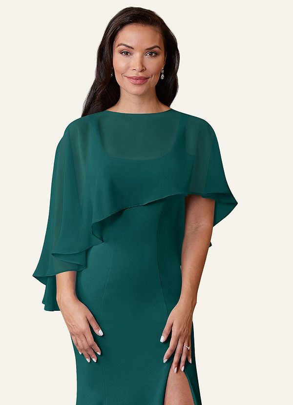 front Azazie Stola In Chiffon Di Colore Coordinato