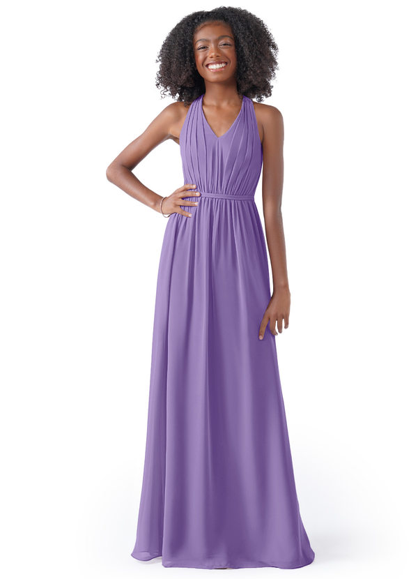 Tahiti Azazie Nikka JBD Junior Bridesmaid Dresses | Azazie