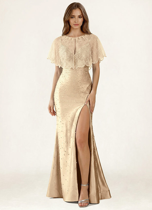 Azazie Sequined Short Shawl front