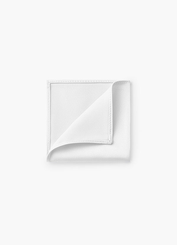 front Pochette de costume en satin mat pour garçon