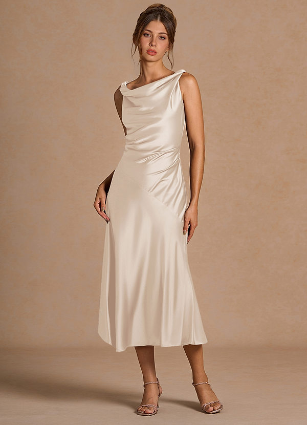 Nerine Cream Midi Dress image1