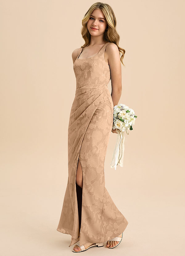 Azazie Mero Junior Klä av Tubklänning i Blommig Utbrändhet Plisserad image1