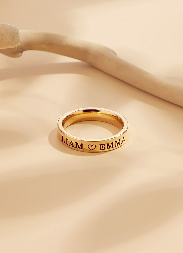 back Personalized Customized Rings
