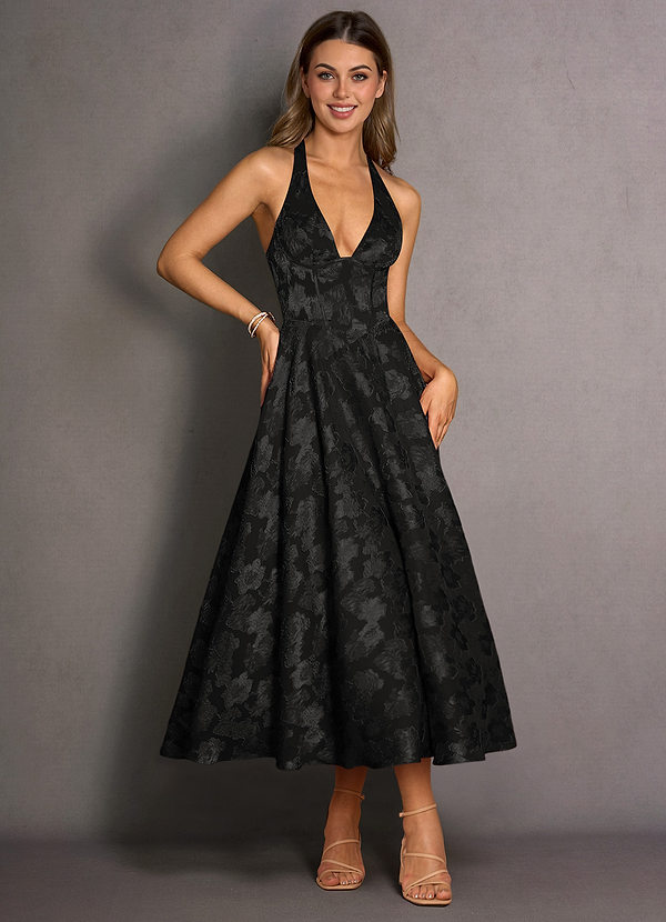 Vestido Negro Midi Isabeau image1