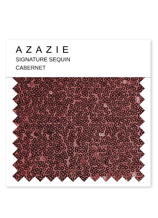 front Azazie Cabernet Signature Sequin Swatch