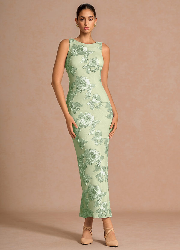 Fionna Light Green Maxi Dress image1