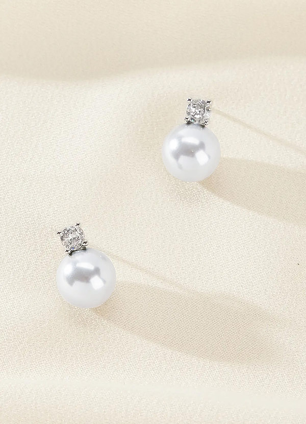 front Orecchini con perle e cristalli