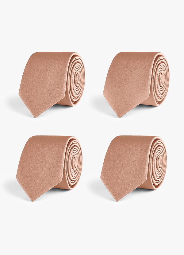 front Set di cravatte slim in raso elasticizzato – 4 pezzi
