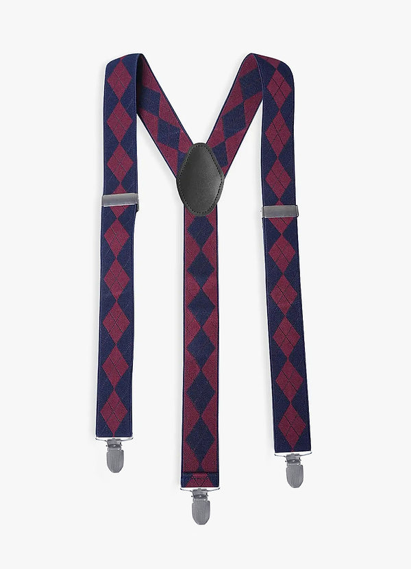 front Bretelle scozzesi a tre clip