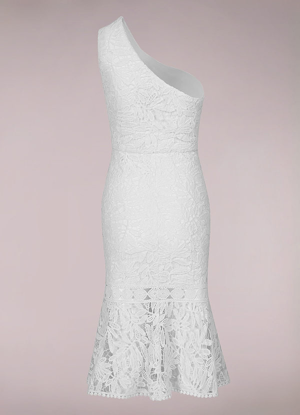 kristen lace bodycon dress in white