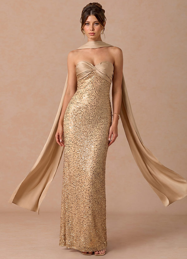 Abito Maxi Champagne D'oro Serelle image1
